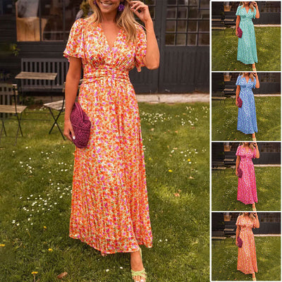 Agathe - Classic V-Neck Dress