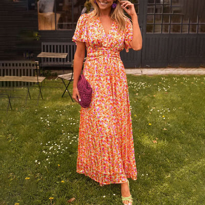 Agathe - Classic V-Neck Dress