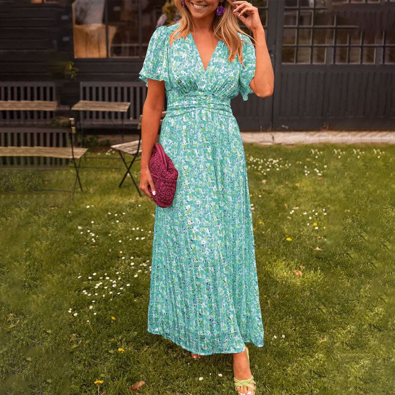 Agathe - Classic V-Neck Dress