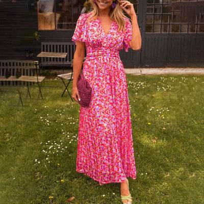 Agathe - Classic V-Neck Dress