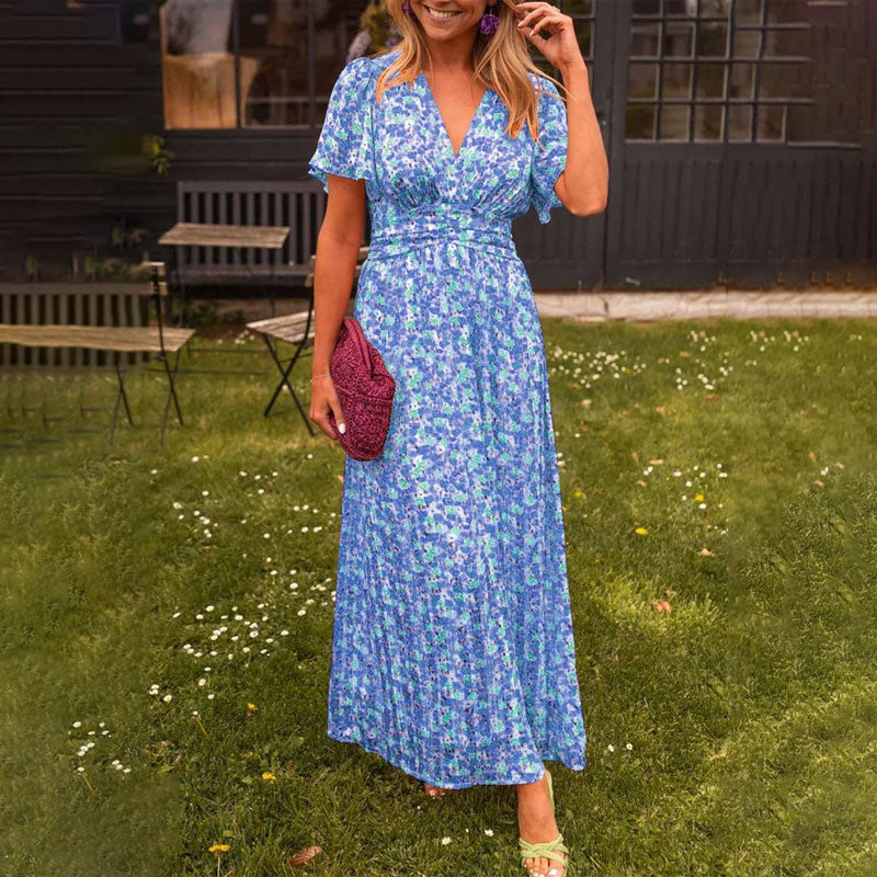Agathe - Classic V-Neck Dress